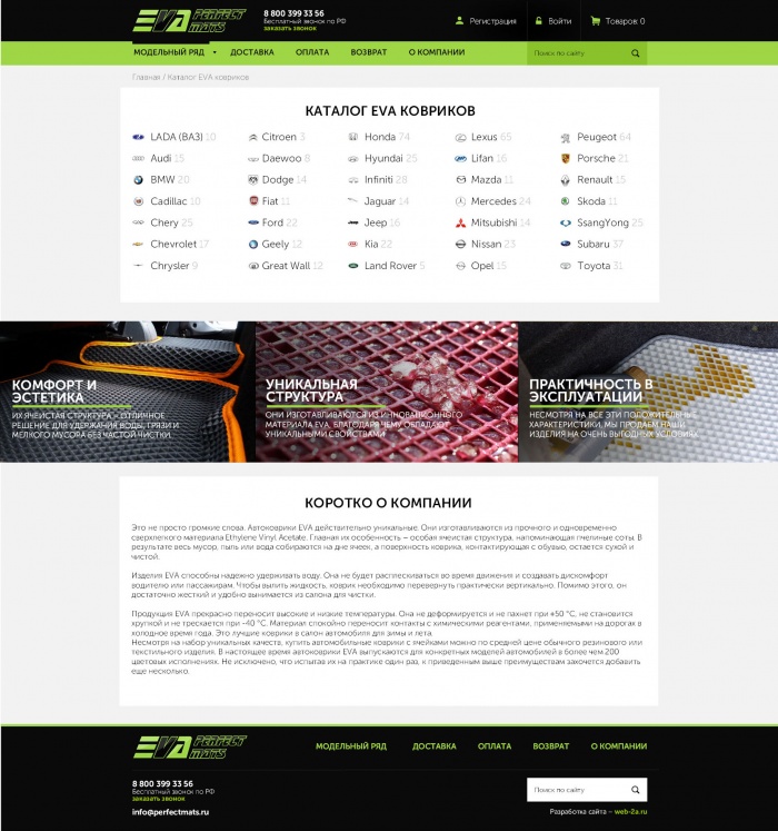 Фото Интернет-магазин ковриков Perfectmats